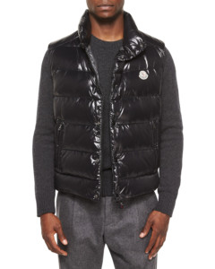 Black puffer vest from Moncler