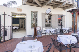 Courtyard of Edward's in Rosemary Beach, FL